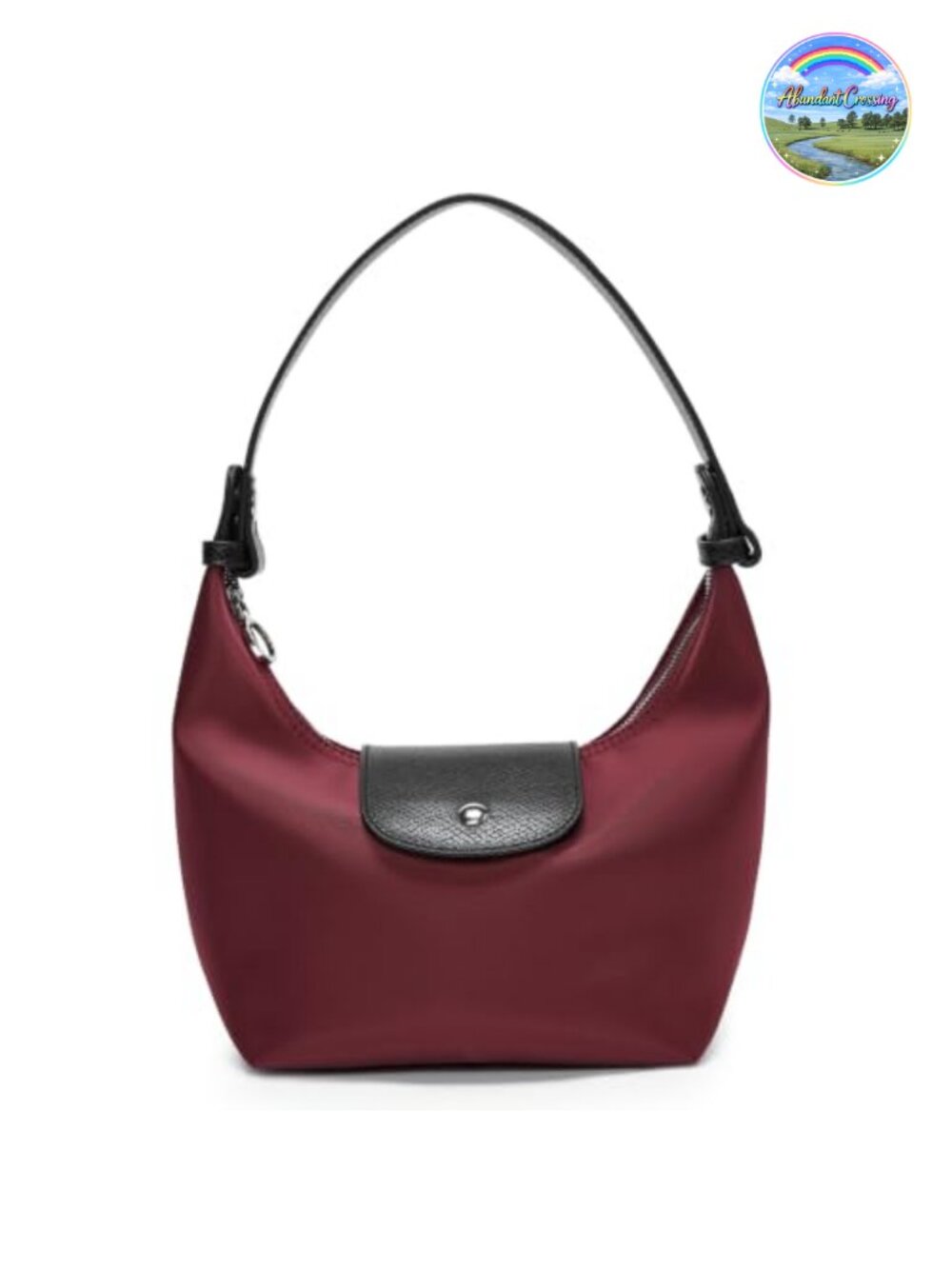 Mini Nylon Crossbody Bag Convertible Crescent Shoulder Purse